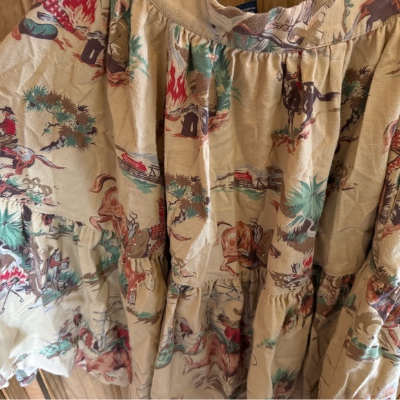 Ralph Lauren Women's Equestrian Print Skirt - Beige and Red - Picture 2 of 6